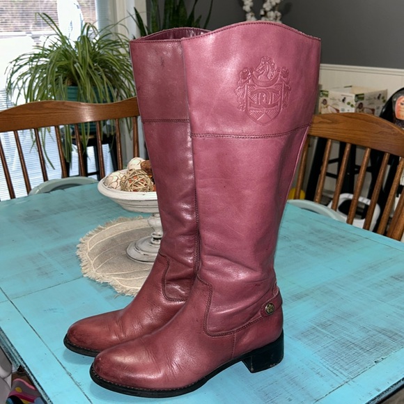 Etienne Aigner genuine leather riding boots - size 7.5 - Picture 1 of 16